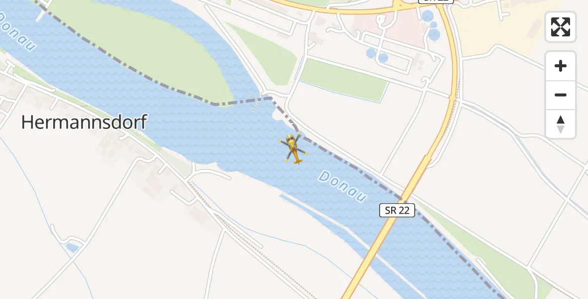 Flugroute Rettungshubschrauber Bogen - Bogen, 06 Mai 2026, 11:20