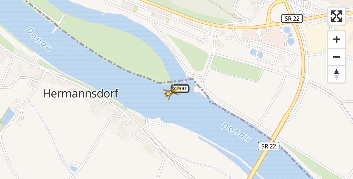 Flugroute Rettungshubschrauber Bogen - Bogen, 06 Mai 2026, 11:35