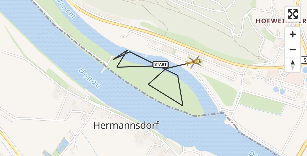 Flugroute Rettungshubschrauber Bogen - Bogen, 06 Mai 2026, 12:23