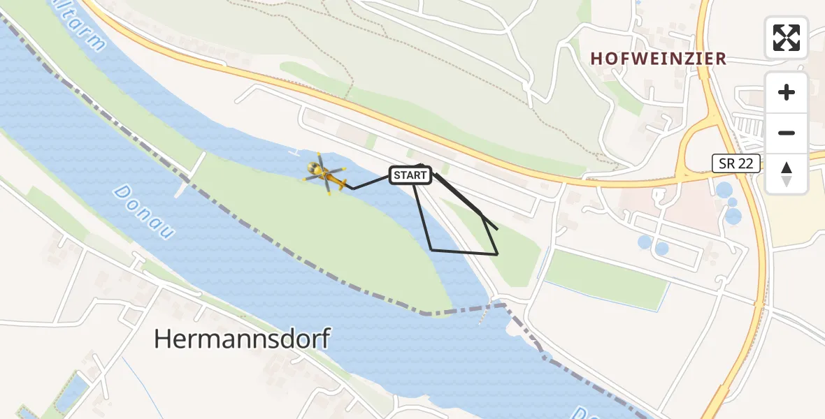 Flugroute Rettungshubschrauber Bogen - Bogen, 06 Mai 2026, 12:44