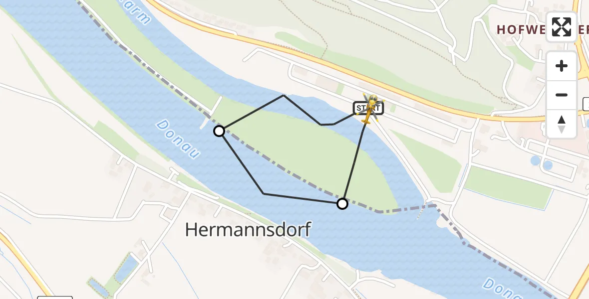 Flugroute Rettungshubschrauber Bogen - Bogen, 06 Mai 2026, 12:52