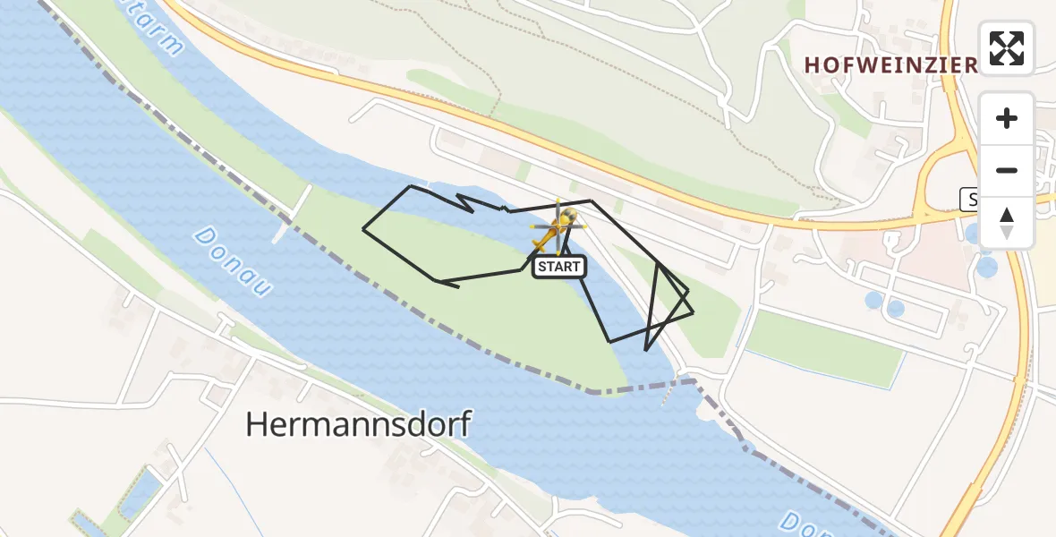 Flugroute Rettungshubschrauber Bogen - Bogen, 06 Mai 2026, 12:54