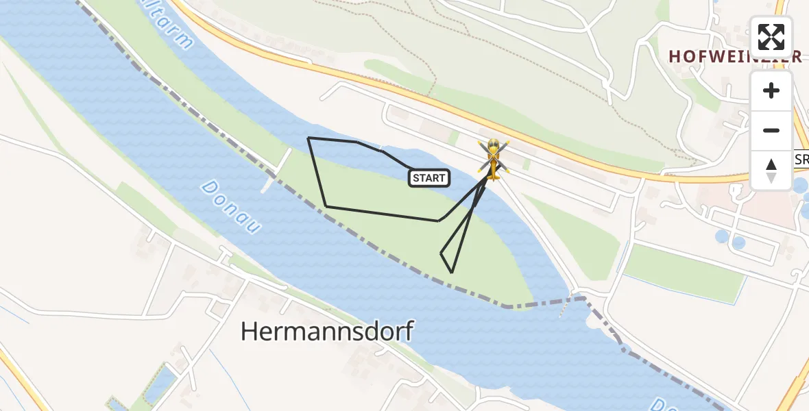 Flugroute Rettungshubschrauber Bogen - Bogen, 06 Mai 2026, 13:14