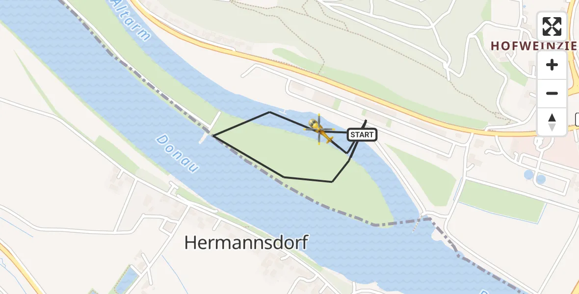 Flugroute Rettungshubschrauber Bogen - Bogen, 06 Mai 2026, 13:25