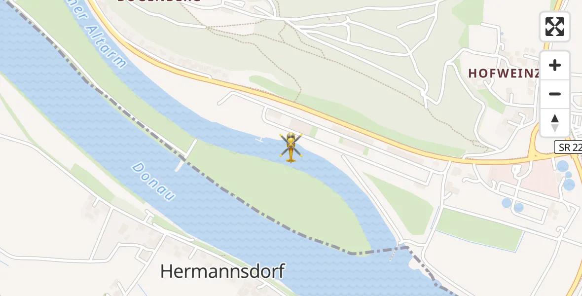 Flugroute Rettungshubschrauber Bogen - Bogen, 06 Mai 2026, 13:36