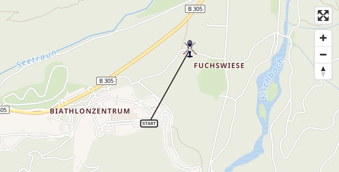 Flugroute Polizeihubschrauber Ruhpolding - Ruhpolding, 06 Mai 2026, 14:50