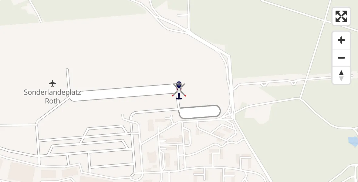 Flugroute Polizeihubschrauber Flugplatz Roth - Flugplatz Roth, 06 Mai 2026, 14:58