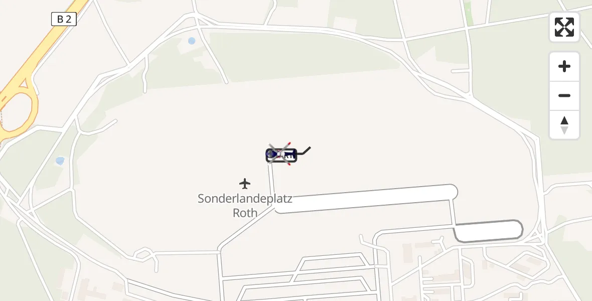 Flugroute Polizeihubschrauber Flugplatz Roth - Flugplatz Roth, 06 Mai 2026, 17:19