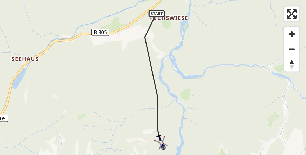 Flugroute Polizeihubschrauber Ruhpolding - Ruhpolding, 06 Mai 2026, 17:28
