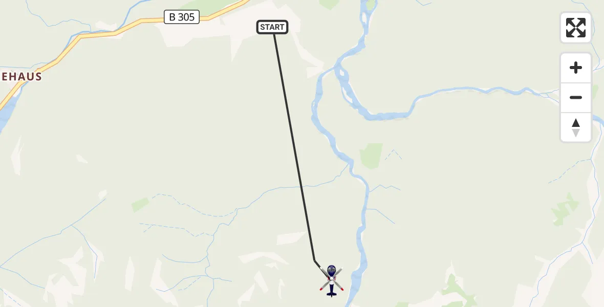 Flugroute Polizeihubschrauber Ruhpolding - Ruhpolding, 06 Mai 2026, 17:37