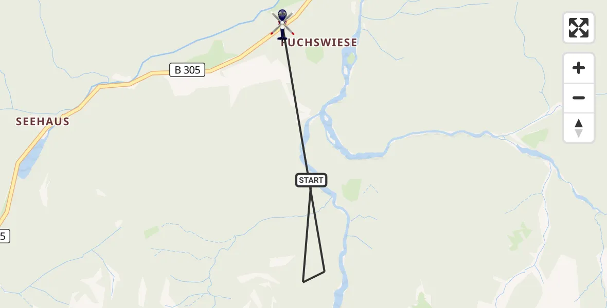 Flugroute Polizeihubschrauber Ruhpolding - Ruhpolding, 06 Mai 2026, 17:44