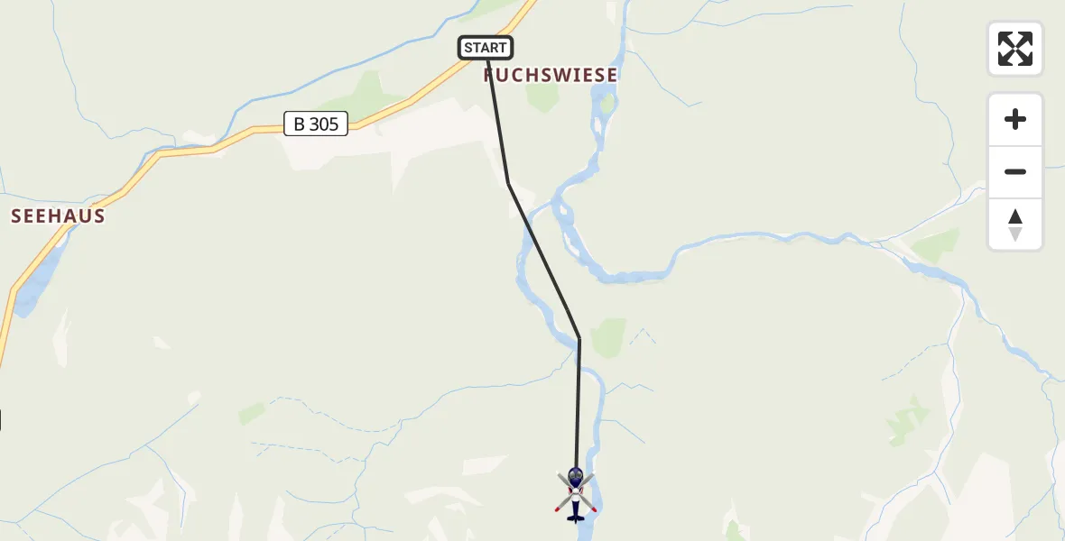 Flugroute Polizeihubschrauber Ruhpolding - Ruhpolding, 06 Mai 2026, 17:48