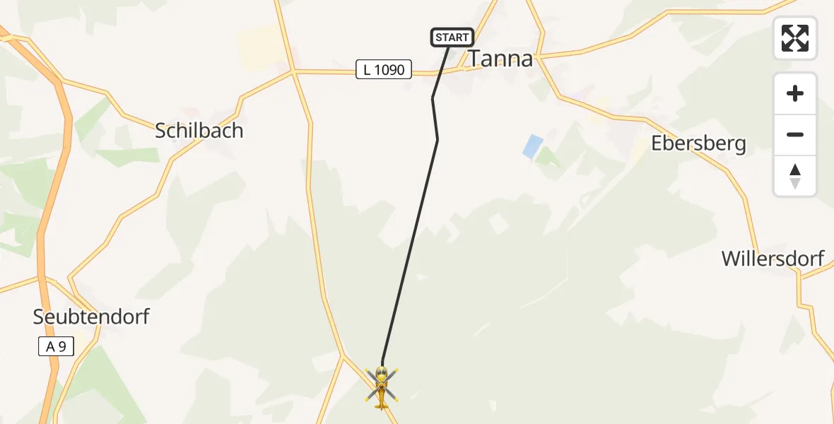 Flugroute Rettungshubschrauber Tanna - Tanna, 06 Mai 2026, 17:54