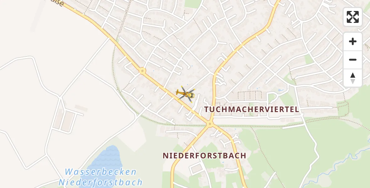Flugroute Rettungshubschrauber Aachen - Aachen, 07 Mai 2026, 07:25