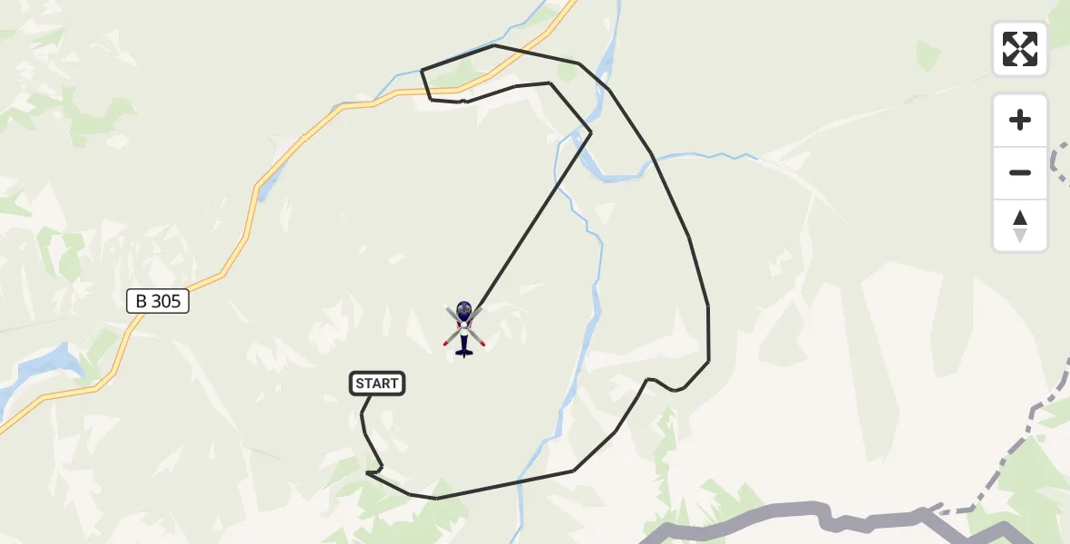 Flugroute Polizeihubschrauber Ruhpolding - Ruhpolding, 07 Mai 2026, 08:06