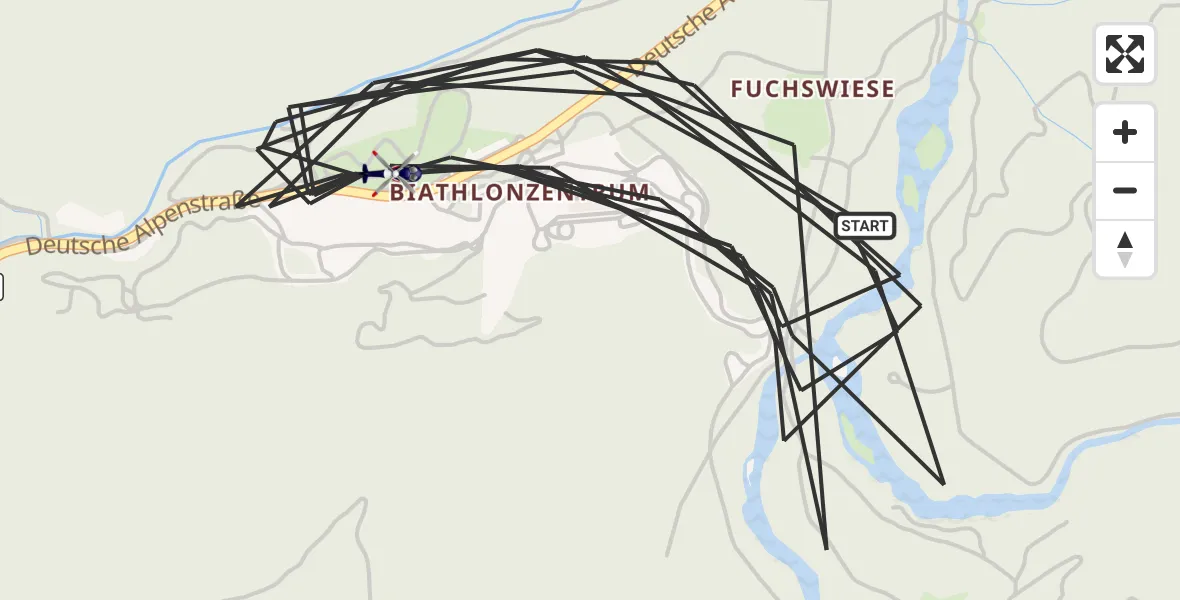 Flugroute Polizeihubschrauber Ruhpolding - Ruhpolding, 07 Mai 2026, 09:25