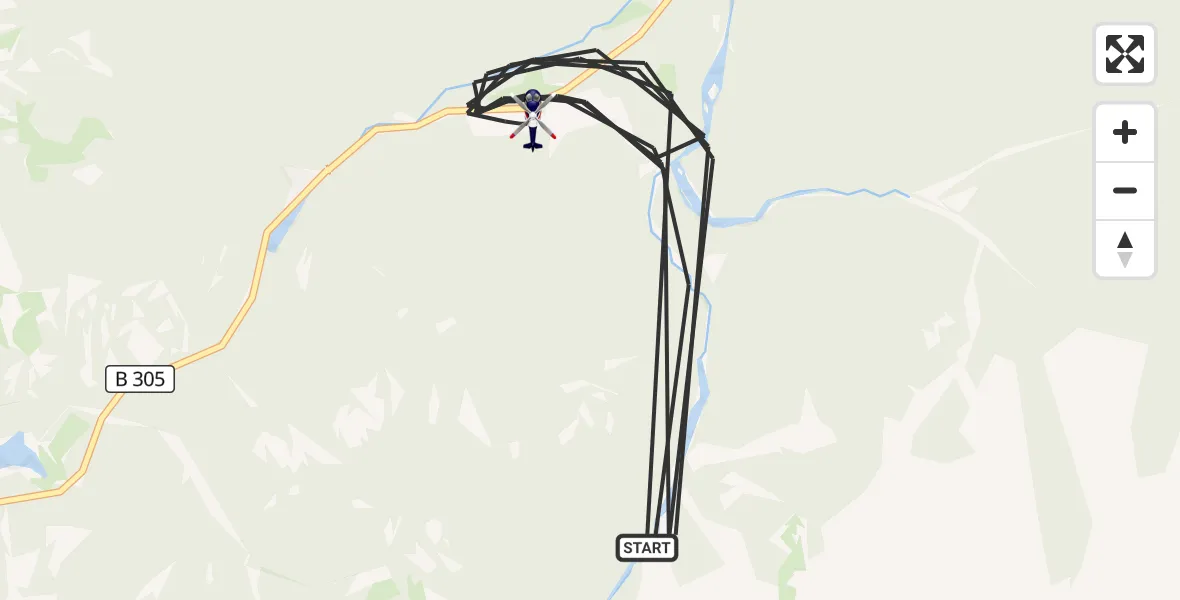Flugroute Polizeihubschrauber Ruhpolding - Ruhpolding, 07 Mai 2026, 09:58