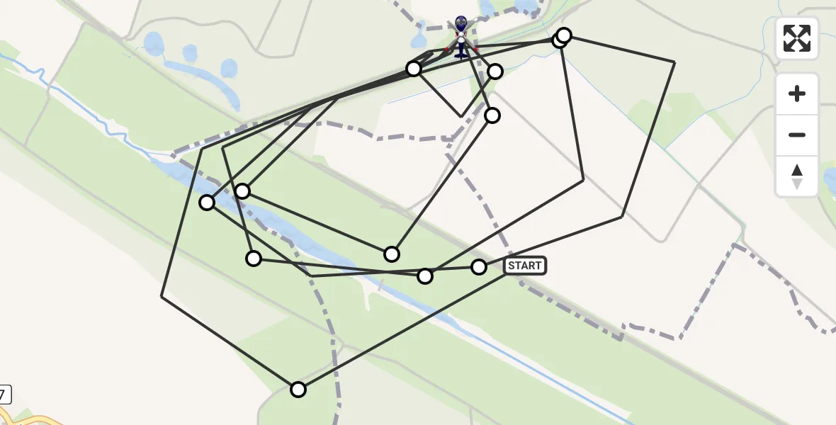 Flugroute Polizeihubschrauber Schönebeck (Elbe) - Magdeburg, 07 Mai 2026, 10:58