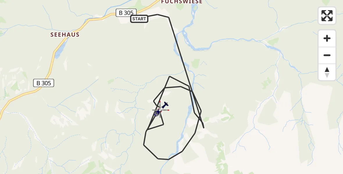Flugroute Polizeihubschrauber Ruhpolding - Ruhpolding, 07 Mai 2026, 11:21