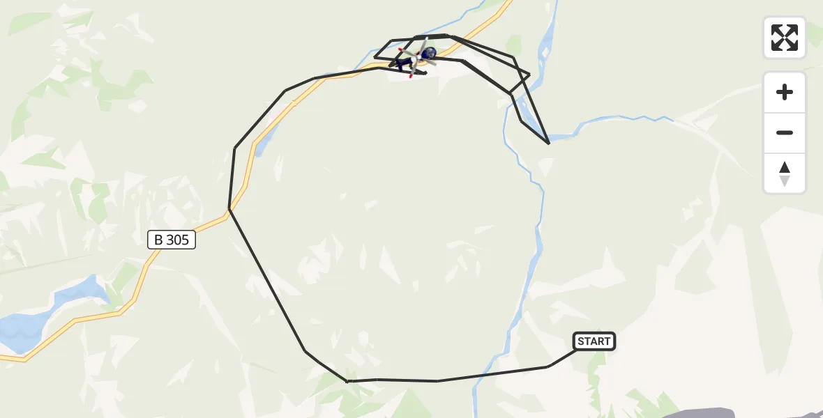 Flugroute Polizeihubschrauber Ruhpolding - Ruhpolding, 07 Mai 2026, 11:44