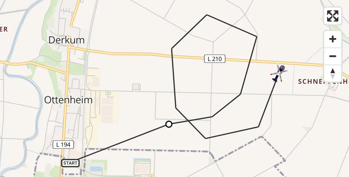 Flugroute Polizeihubschrauber Euskirchen - Weilerswist, 07 Mai 2026, 12:45