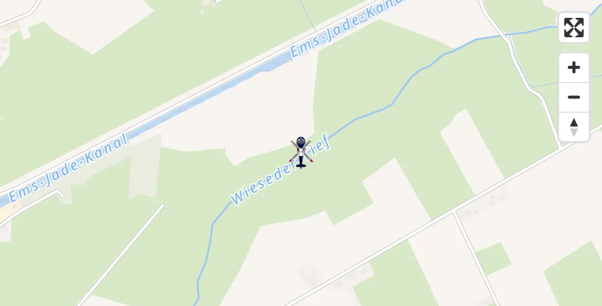 Flugroute Polizeihubschrauber Friedeburg - Friedeburg, 07 Mai 2026, 13:01