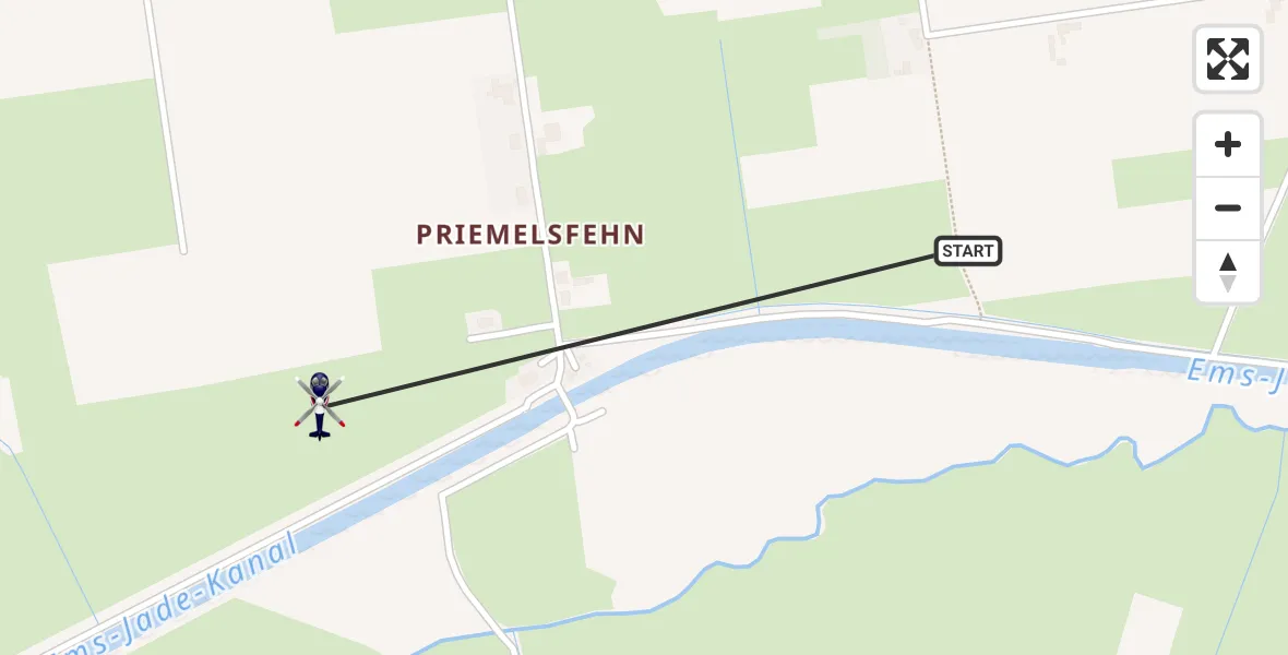 Flugroute Polizeihubschrauber Friedeburg - Friedeburg, 07 Mai 2026, 14:48