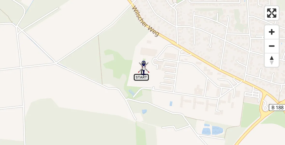 Flugroute Polizeihubschrauber Gifhorn Bundespolizei Hubschrauberlandeplatz - Gifhorn Bundespolizei Hubschrauberlandeplatz, 07 Mai 2026, 20:59