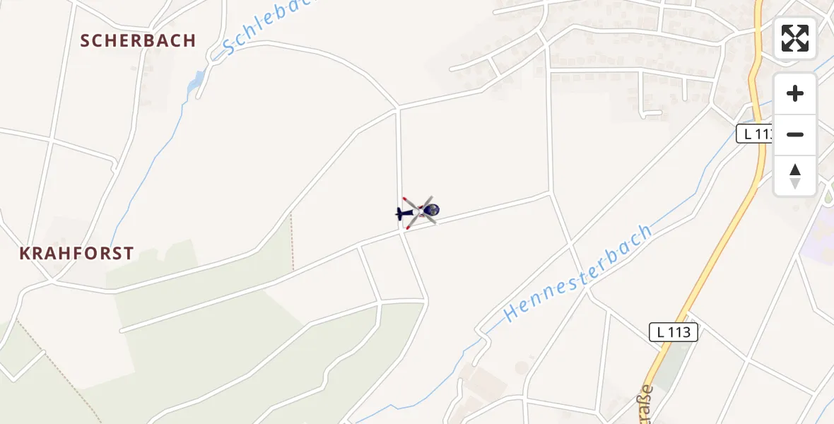Flugroute Polizeihubschrauber Rheinbach - Rheinbach, 08 Mai 2026, 09:18