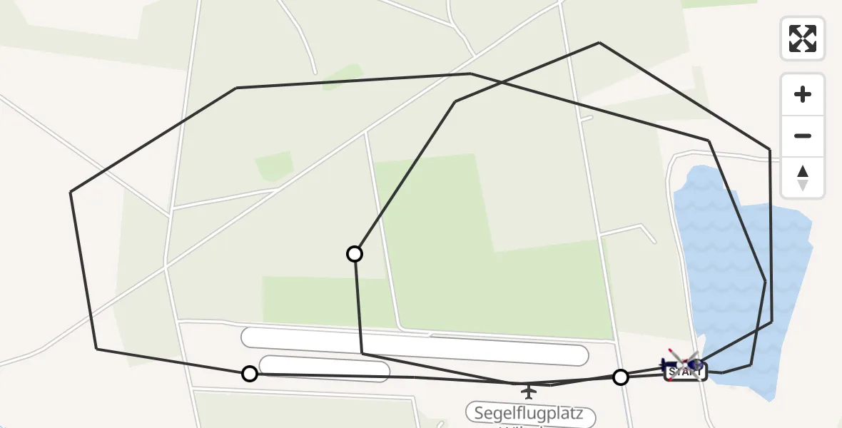 Flugroute Polizeihubschrauber Gifhorn - Gifhorn, 08 Mai 2026, 10:20