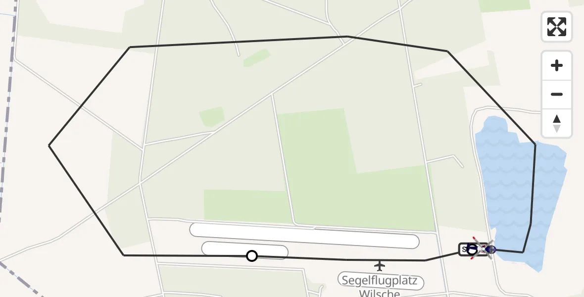 Flugroute Polizeihubschrauber Gifhorn - Gifhorn, 08 Mai 2026, 10:26