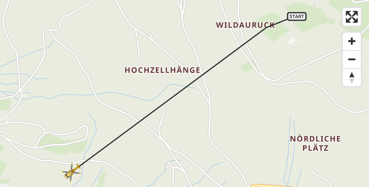 Flugroute Rettungshubschrauber Bodenmais - Bodenmais, 08 Mai 2026, 10:30