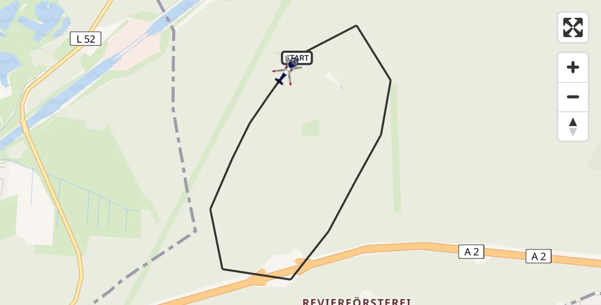 Flugroute Polizeihubschrauber Burg - Burg, 08 Mai 2026, 10:42