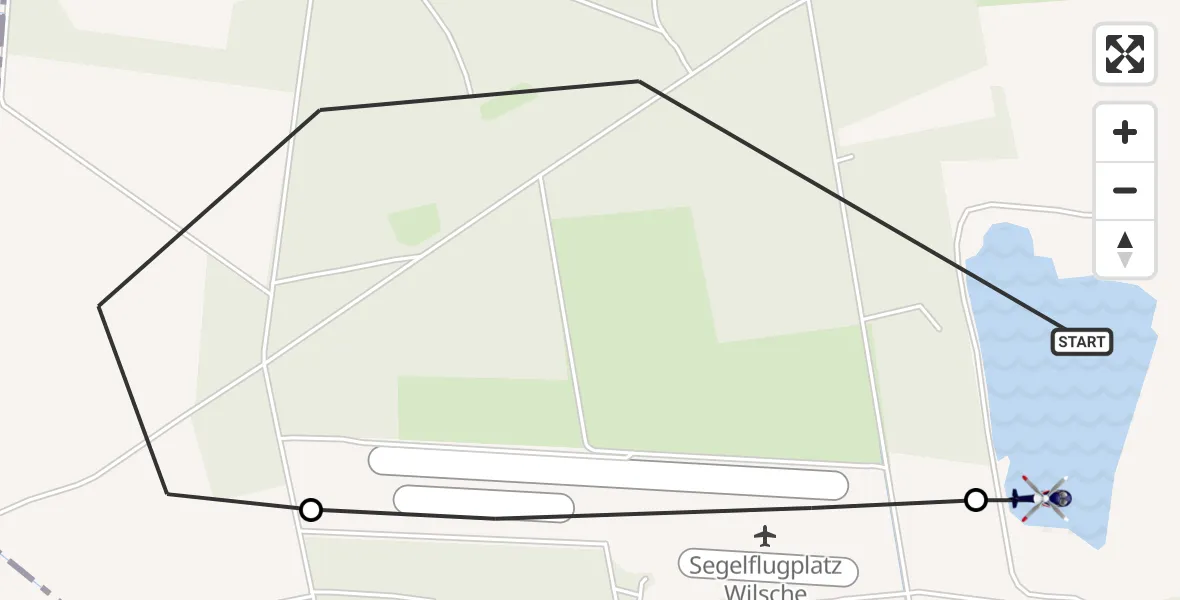 Flugroute Polizeihubschrauber Gifhorn - Gifhorn, 08 Mai 2026, 11:32