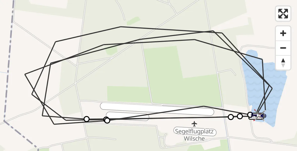 Flugroute Polizeihubschrauber Gifhorn - Gifhorn, 08 Mai 2026, 11:38