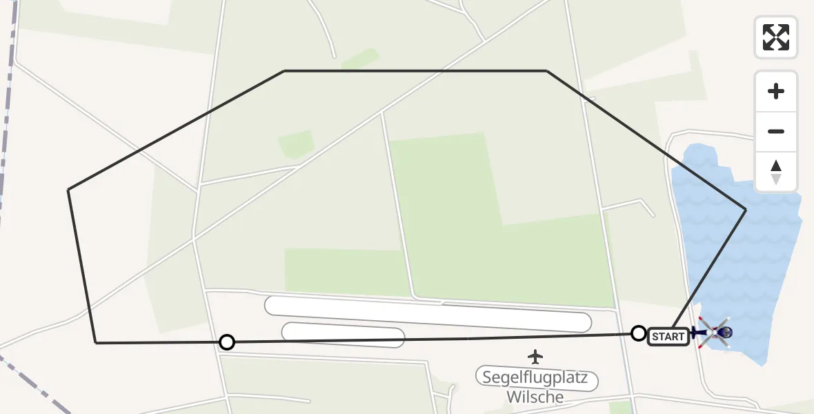 Flugroute Polizeihubschrauber Gifhorn - Gifhorn, 08 Mai 2026, 11:50