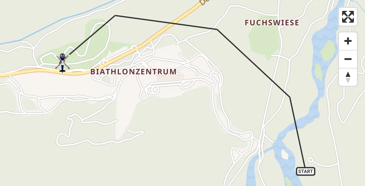 Flugroute Polizeihubschrauber Ruhpolding - Ruhpolding, 08 Mai 2026, 14:07
