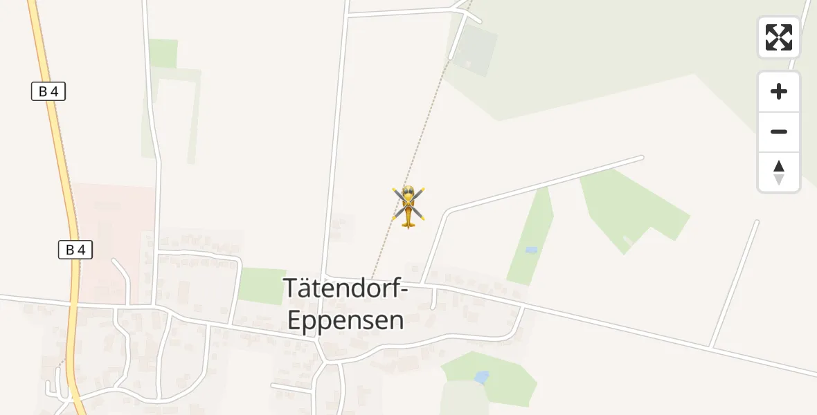 Flugroute Rettungshubschrauber Barum - Barum, 09 Mai 2026, 07:48
