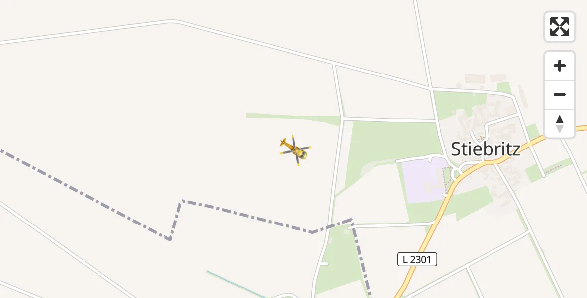 Flugroute Rettungshubschrauber Hainichen - Hainichen, 09 Mai 2026, 09:00