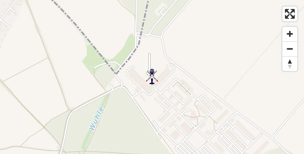 Flugroute Polizeihubschrauber Ahrensfelde Hubschrauberlandeplatz - Ahrensfelde Hubschrauberlandeplatz, 09 Mai 2026, 09:38