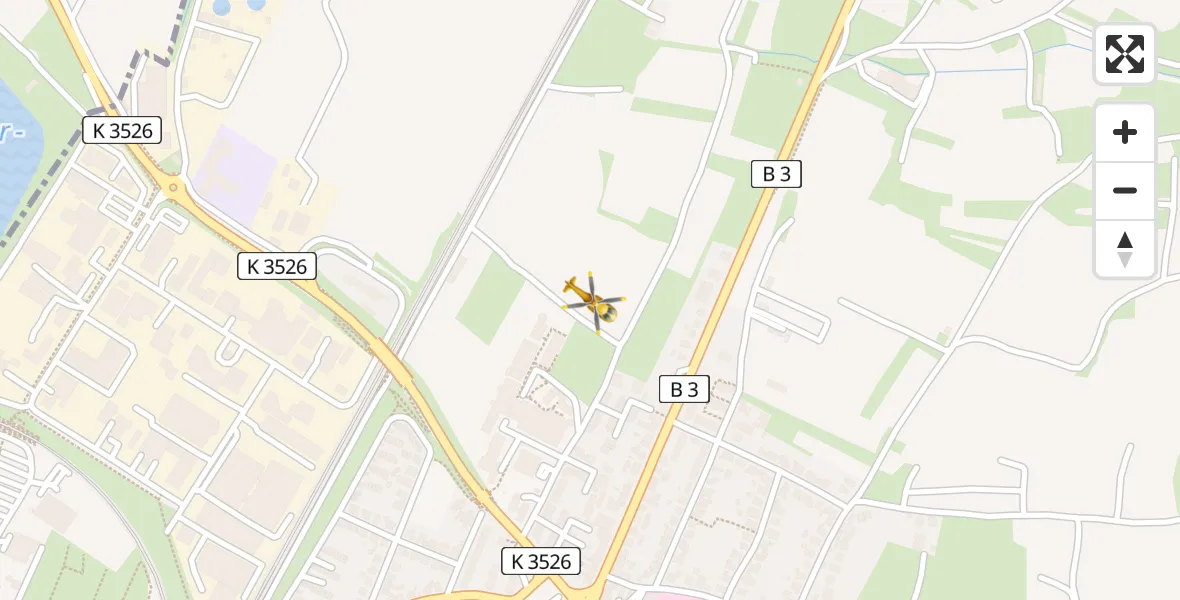 Flugroute Rettungshubschrauber Bruchsal - Bruchsal, 09 Mai 2026, 09:49
