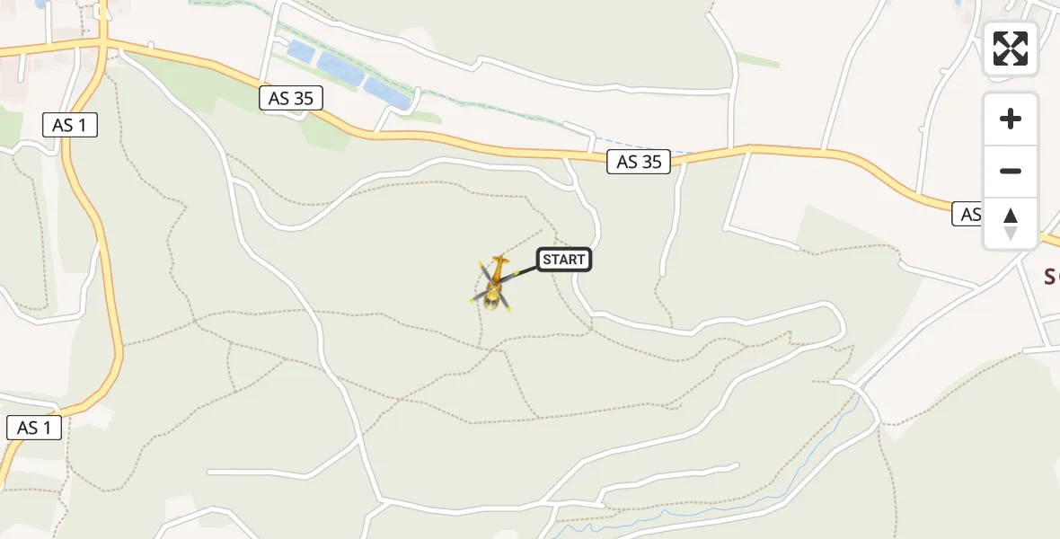 Flugroute Rettungshubschrauber Illschwang - Illschwang, 09 Mai 2026, 10:26