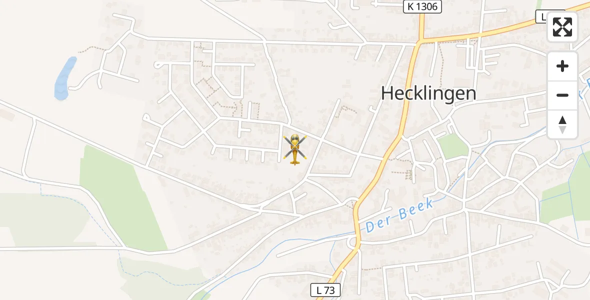 Flugroute Rettungshubschrauber Hecklingen - Hecklingen, 09 Mai 2026, 11:03