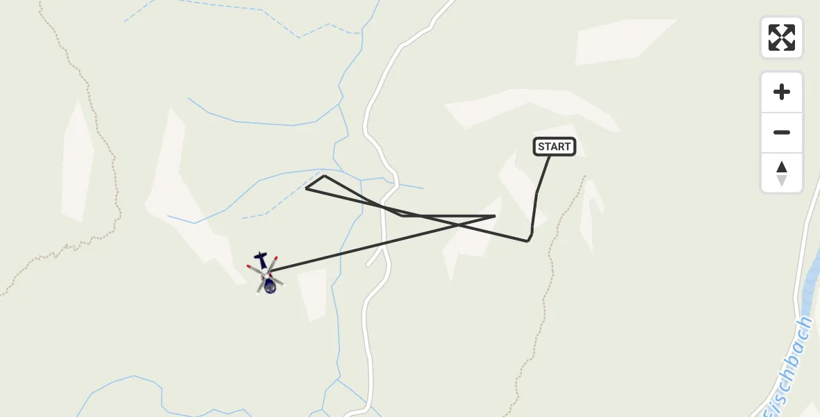 Flugroute Polizeihubschrauber Ruhpolding - Ruhpolding, 09 Mai 2026, 12:36