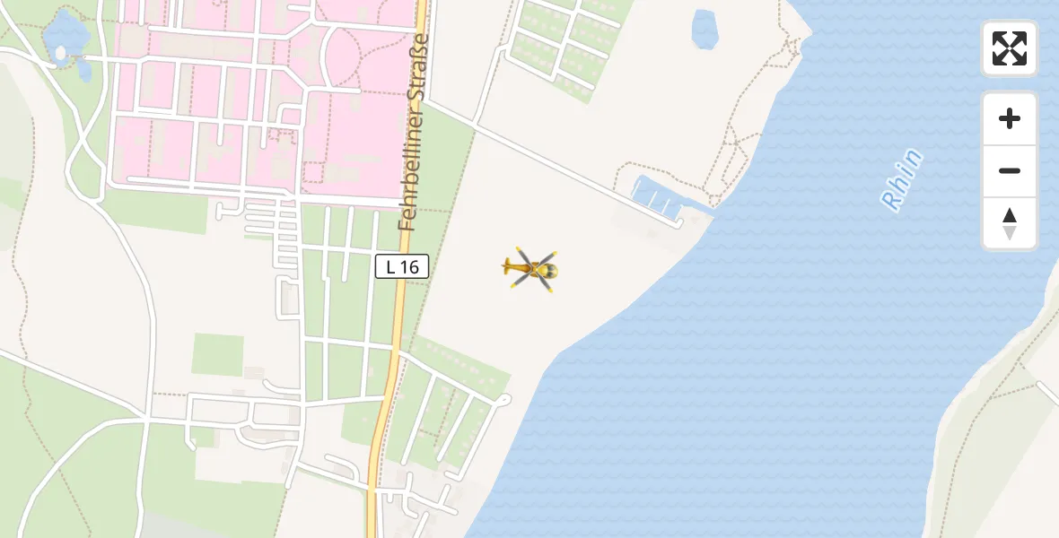 Flugroute Rettungshubschrauber Rupin Hospital - Rupin Hospital, 09 Mai 2026, 14:17
