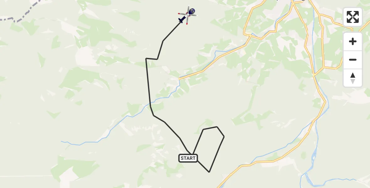 Flugroute Polizeihubschrauber Ruhpolding - Ruhpolding, 10 Mai 2026, 09:41