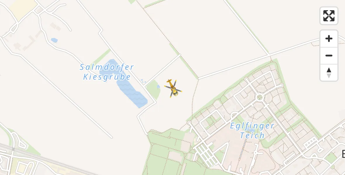 Flugroute Rettungshubschrauber Haar - Haar, 10 Mai 2026, 10:36