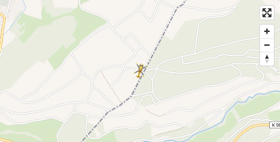 Flugroute Rettungshubschrauber Sponheim - Sponheim, 10 Mai 2026, 10:44