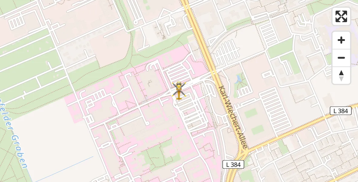 Flugroute Rettungshubschrauber Hannover Luftrettung Hubschrauberlandeplatz (Christoph 4) - Hannover Luftrettung Hubschrauberlandeplatz (Christoph 4), 10 Mai 2026, 13:13