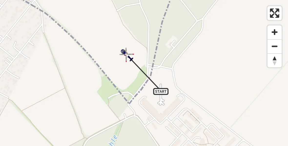 Flugroute Polizeihubschrauber Ahrensfelde Hubschrauberlandeplatz - Ahrensfelde Hubschrauberlandeplatz, 10 Mai 2026, 14:58